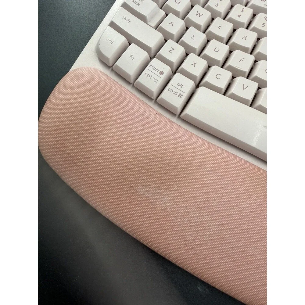 Logitech Wave Keys Wireless Ergonomic Keyboard with Cushioned Palm Rest - Rose